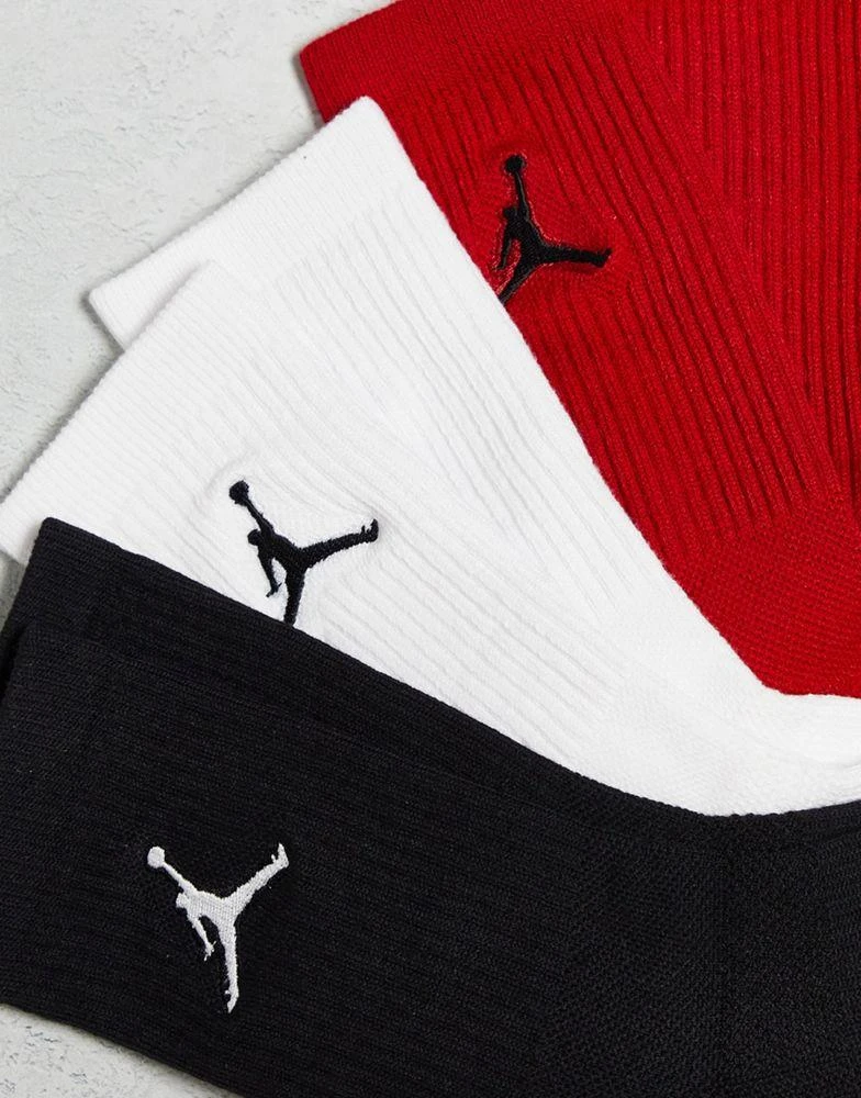 商品Jordan|Jordan Everyday Max 3 pack socks in black/white/red,价格¥162,第4张图片详细描述