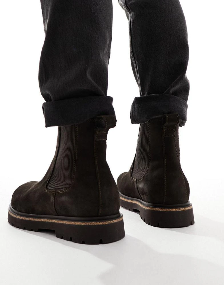 商品Birkenstock|Birkenstock Highwood chelsea boots in mocha suede,价格¥1633,第2张图片详细描述