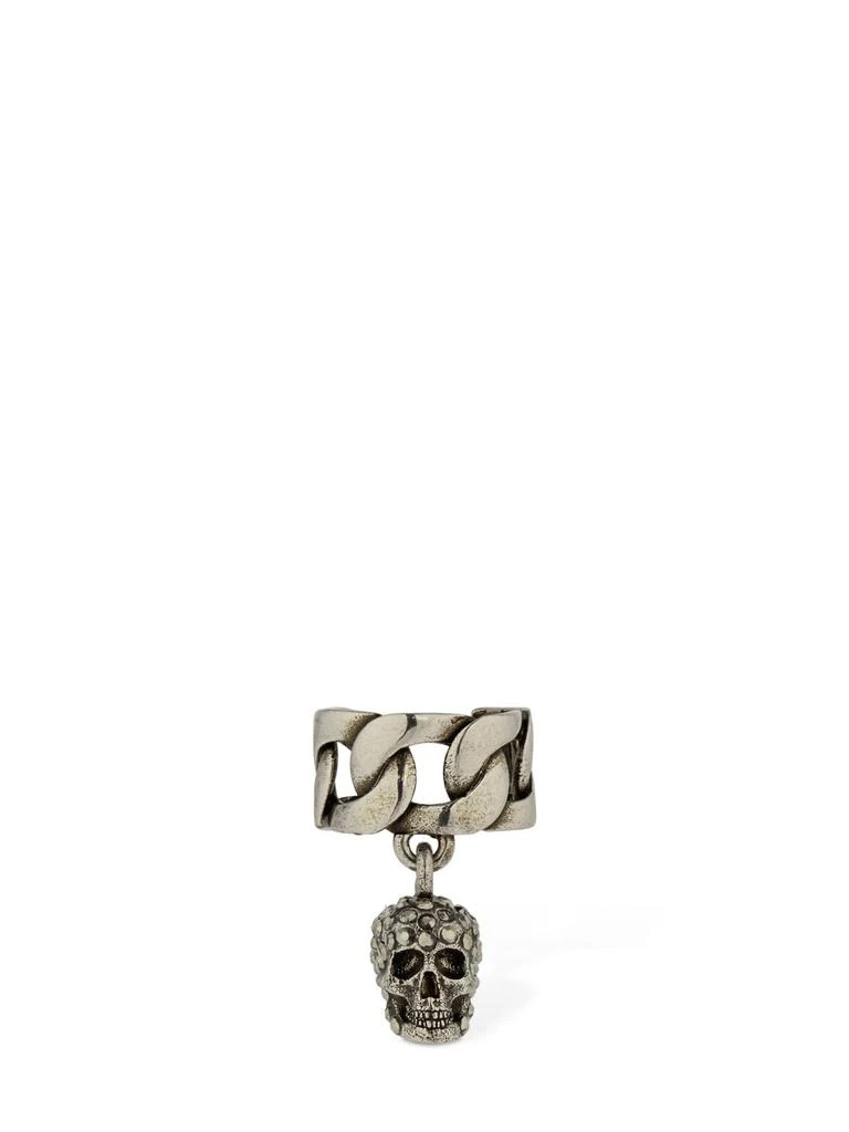 商品Alexander McQueen|Chain Crystal Skull Mono Ear Cuff,价格¥2003,第1张图片