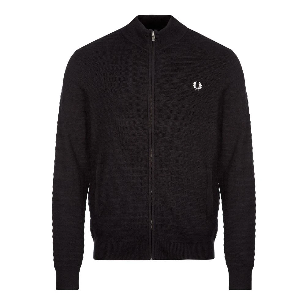 商品Fred Perry|Fred Perry Knitted Jacket - Black,价格¥579,第1张图片
