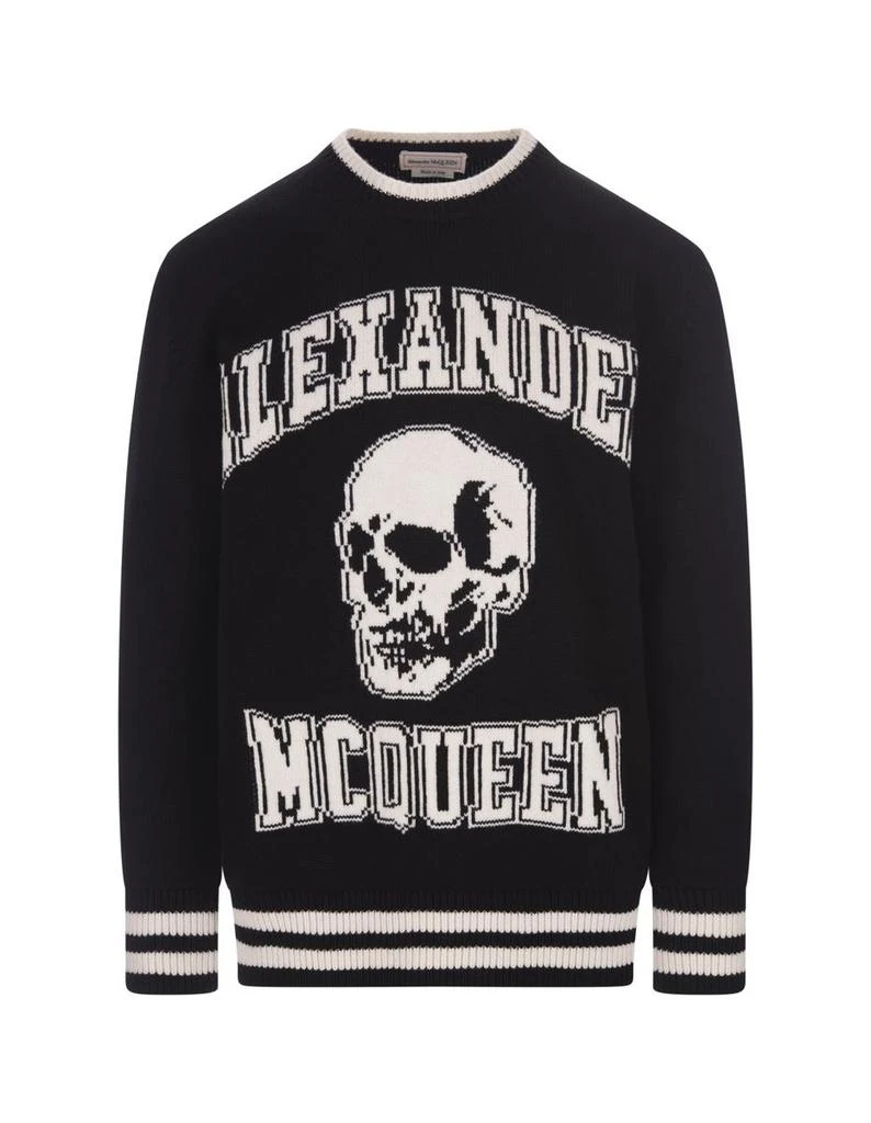 商品Alexander McQueen|ALEXANDER MCQUEEN Pullover With Skull Logo Inlay,价格¥3572,第1张图片