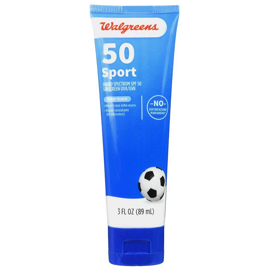 商品Walgreens|Sport Sunscreen Lotion SPF 50,价格¥38,第2张图片详细描述