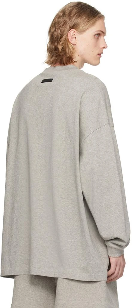 商品Essentials|Gray Crewneck Long Sleeve T-Shirt,价格¥472,第3张图片详细描述