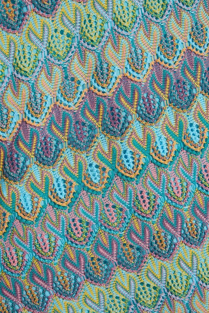 商品Derek Lam|Cutout twist-front crochet-knit midi dress,价格¥1651,第4张图片详细描述