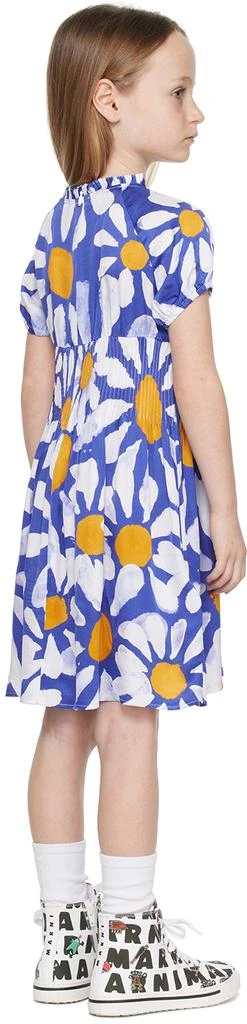 商品Marni|Kids Blue Floral Dress,价格¥554,第3张图片详细描述