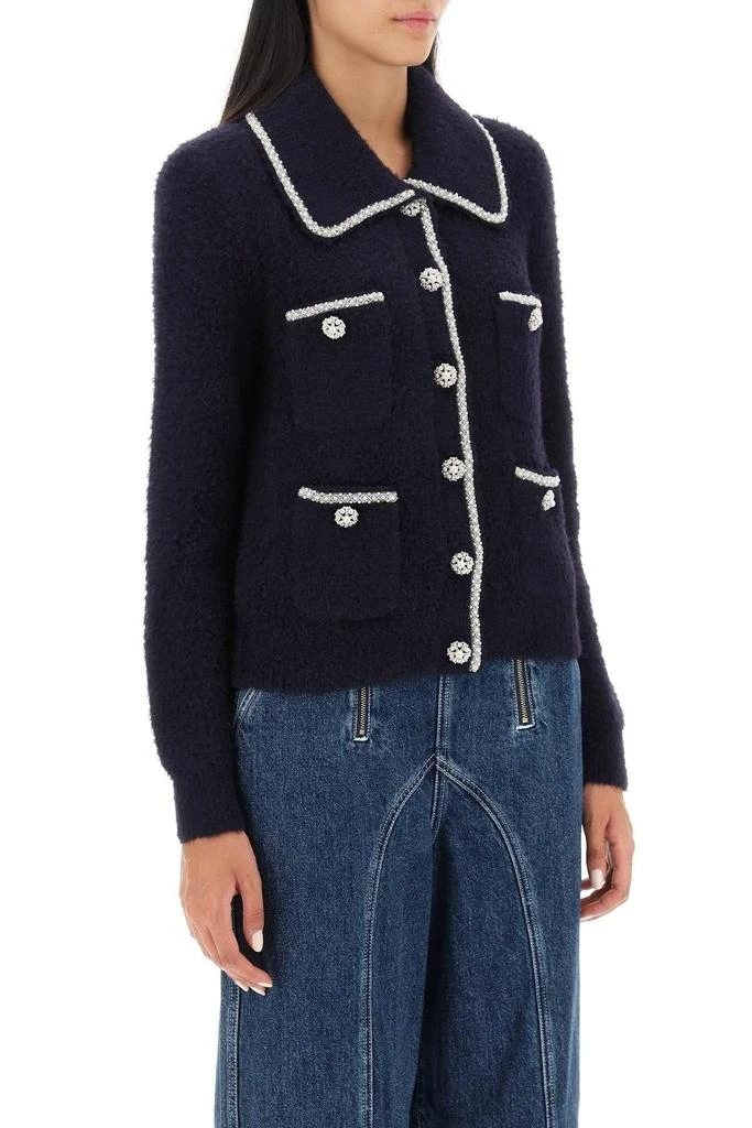 商品Self Portrait|Knitted jacket with beaded trims,价格¥2125,第3张图片详细描述