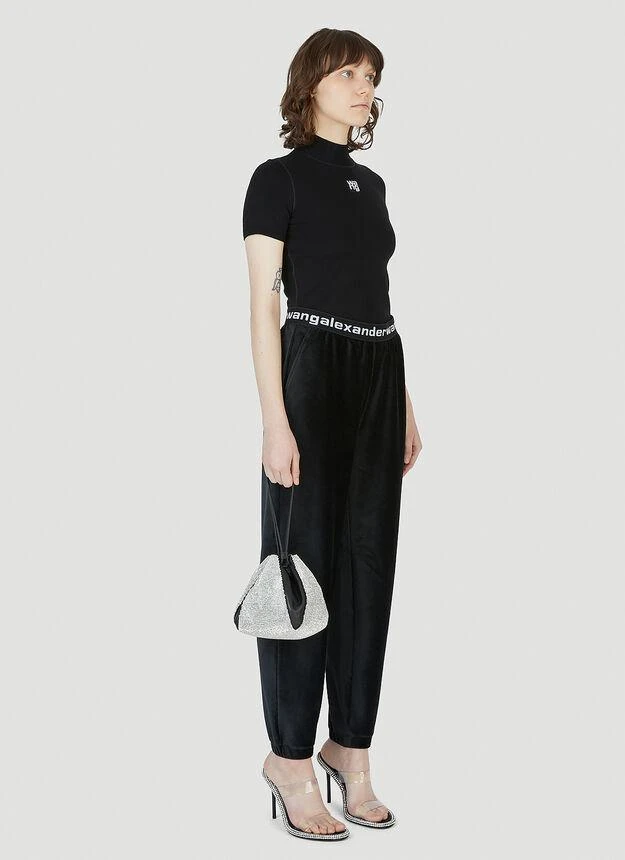 商品Alexander Wang|Velvet Track Pants in Black,价格¥3105,第2张图片详细描述