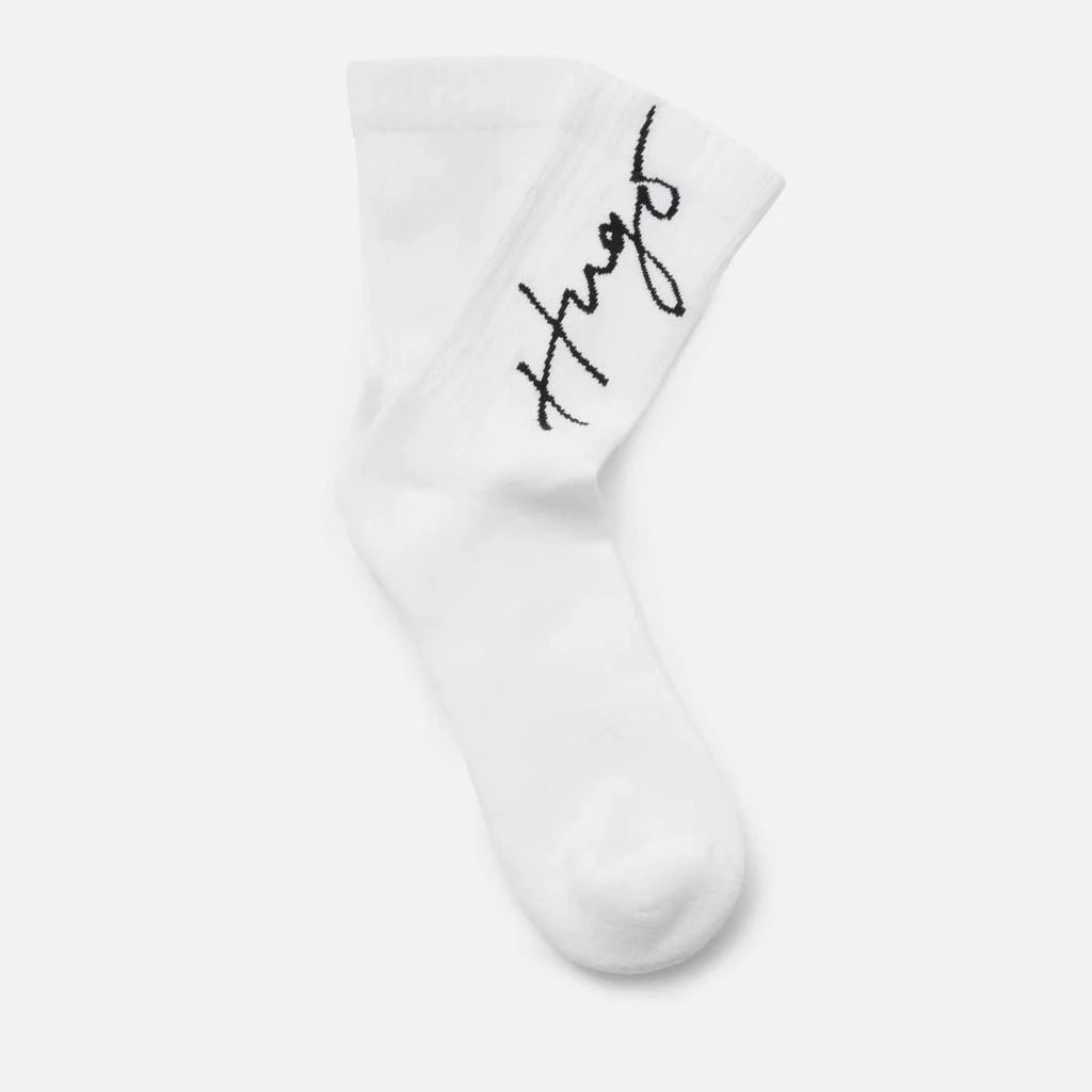 商品HUGO Bodywear|HUGO Bodywear Two-Pack Logo Cotton-Blend Socks,价格¥79,第4张图片详细描述