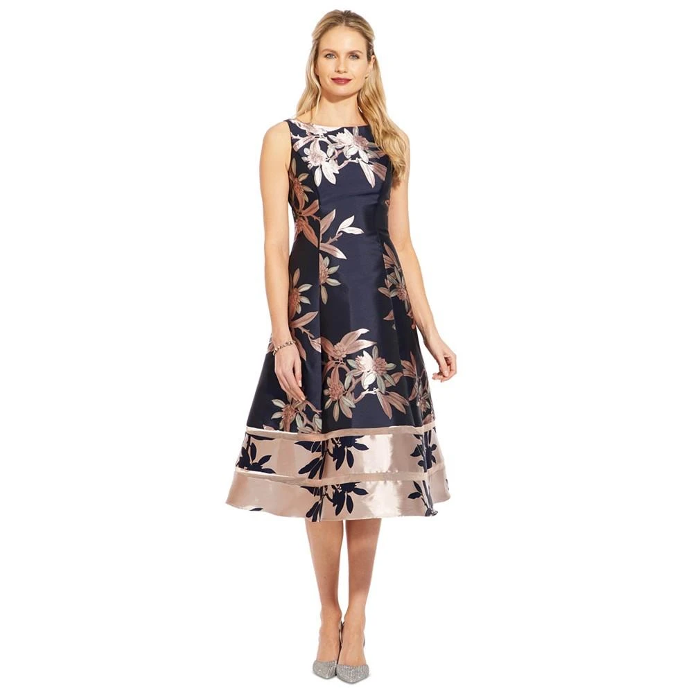 商品Adrianna Papell|Jacquard A-Line Dress,价格¥1639,第1张图片