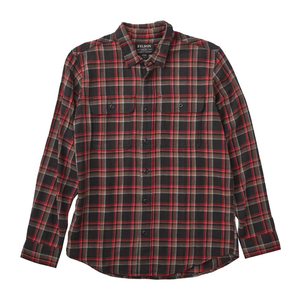 Filson Scout Shirt Black / Red / Brown Plaid商品第1张图片规格展示