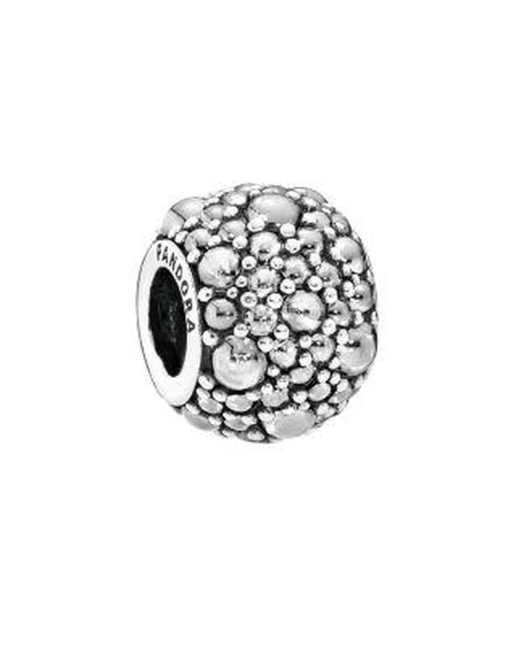 商品PANDORA|Moments Collection Sterling Silver & Cubic Zirconia Shimmer Droplets Charm,价格¥557,第1张图片