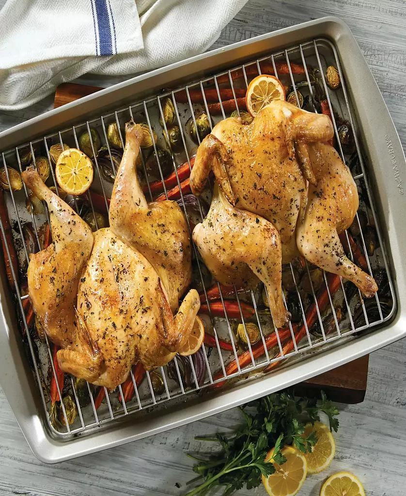 Nonstick Jumbo 13" x 19" Cookie Pan with Roasting Rack 商品