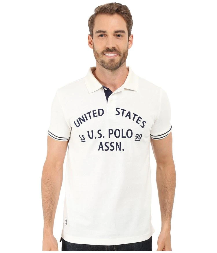 商品U.S. POLO ASSN.|Logo图案修身polo衫,价格¥253,第1张图片