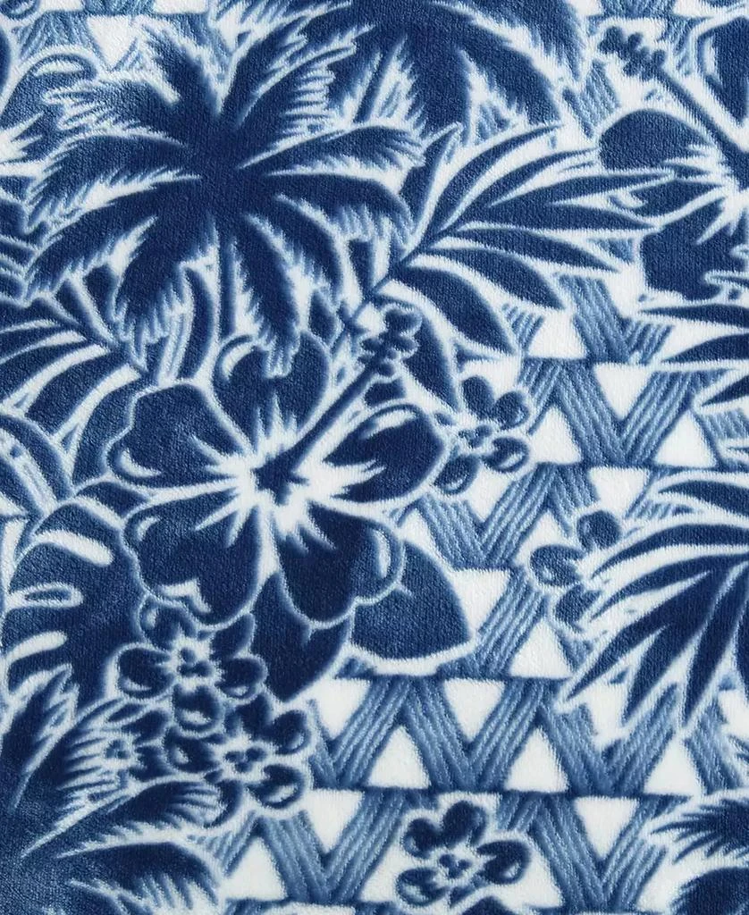 商品Tommy Bahama Home|CLOSEOUT! Lanikai Fronds Flannel Blanket,价格¥336,第3张图片详细描述