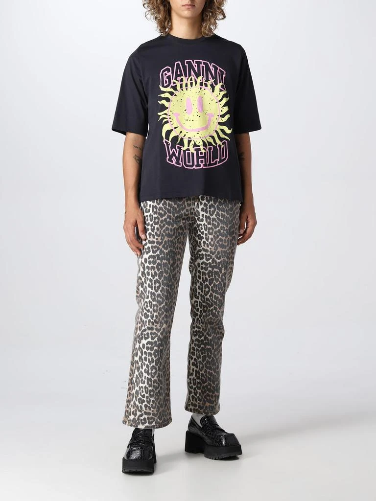 商品Ganni|Ganni t-shirt with sun print,价格¥453,第2张图片详细描述