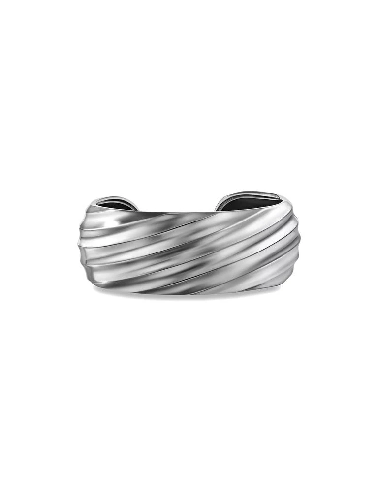 商品David Yurman|Cable Edge Cuff Bracelet in Sterling Silver, 24MM,价格¥8242,第1张图片