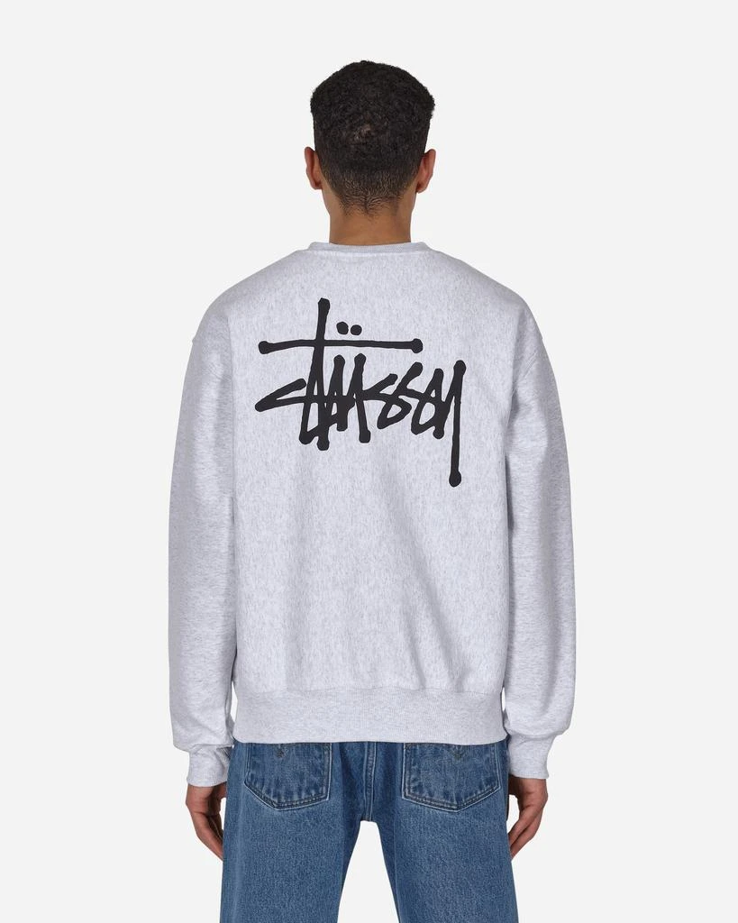 商品STUSSY|Basic Logo Crewneck Sweatshirt Grey,价格¥934,第3张图片详细描述