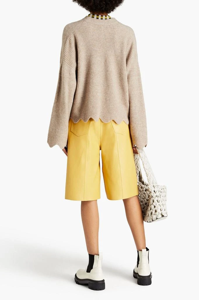 商品3.1 Phillip Lim|Scalloped mélange brushed knitted sweater,价格¥1013,第3张图片详细描述