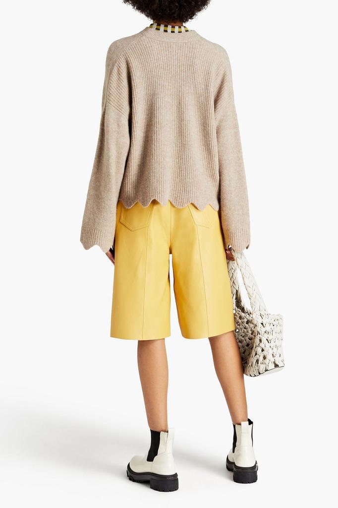 商品3.1 Phillip Lim|Scalloped mélange brushed knitted sweater,价格¥1012,第3张图片详细描述