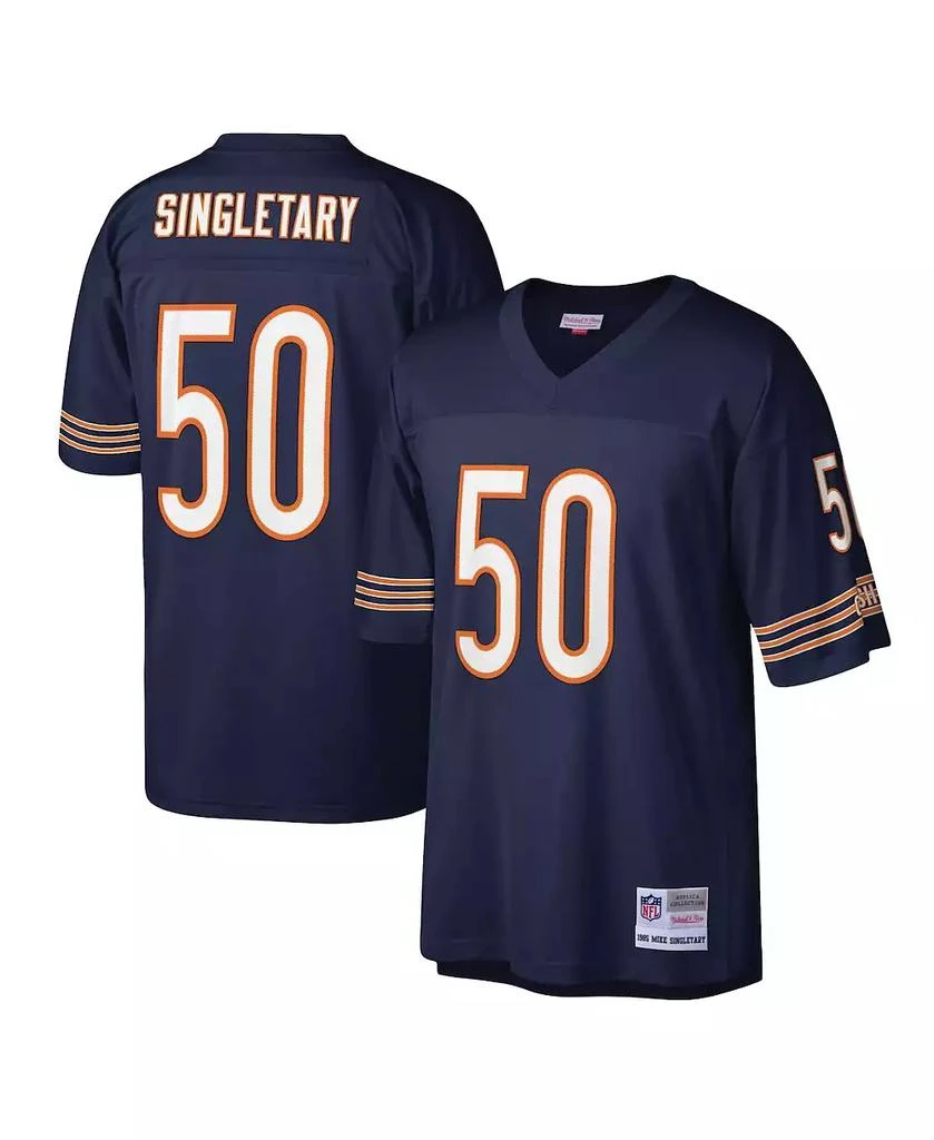 商品Mitchell & Ness|Men's Mike Singletary Navy Chicago Bears Legacy Replica Jersey,价格¥1188,第1张图片