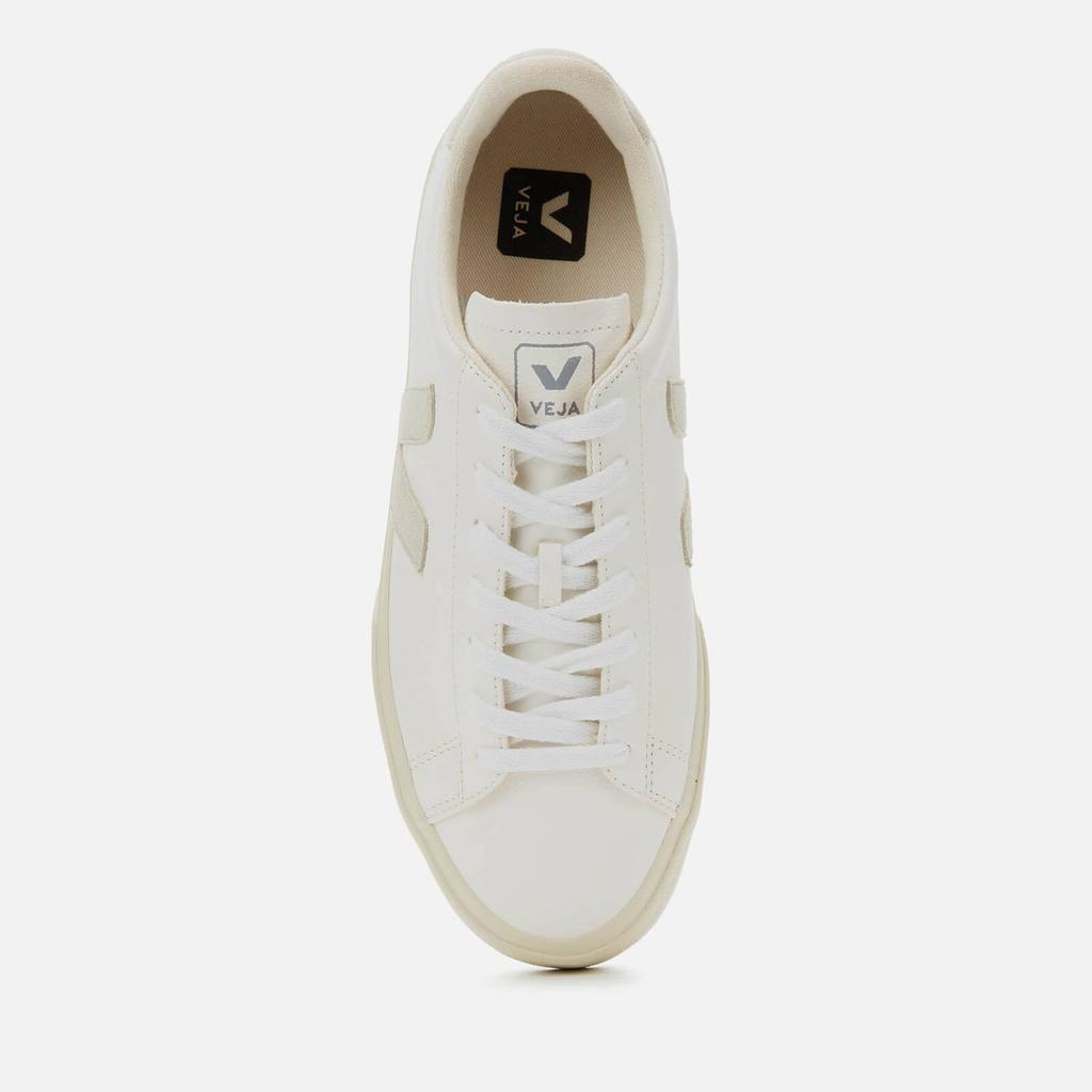 Veja Men's Campo Chrome Free Leather Trainers - Extra White/Natural商品第3张图片规格展示