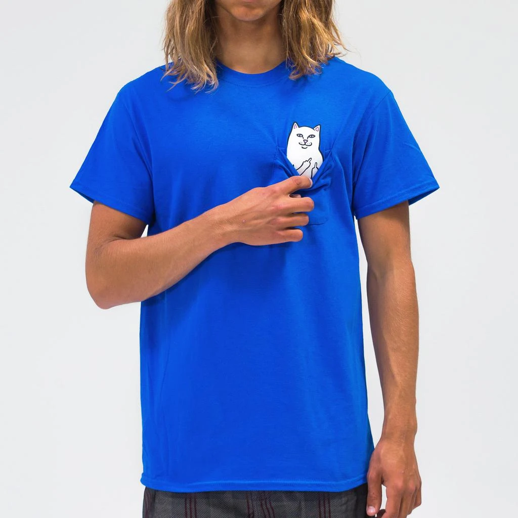 商品RIPNDIP|Lord Nermal Pocket Tee (Royal),价格¥151,第2张图片详细描述