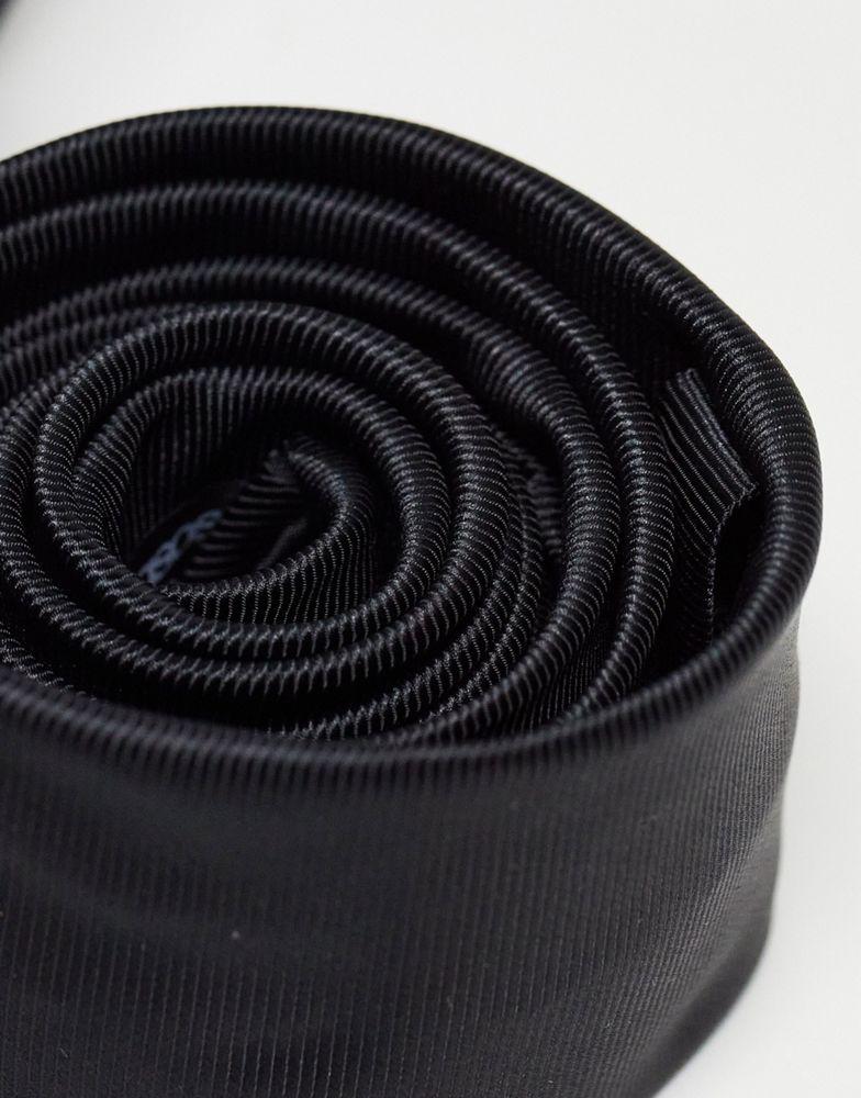ASOS DESIGN slim tie in black商品第4张图片规格展示