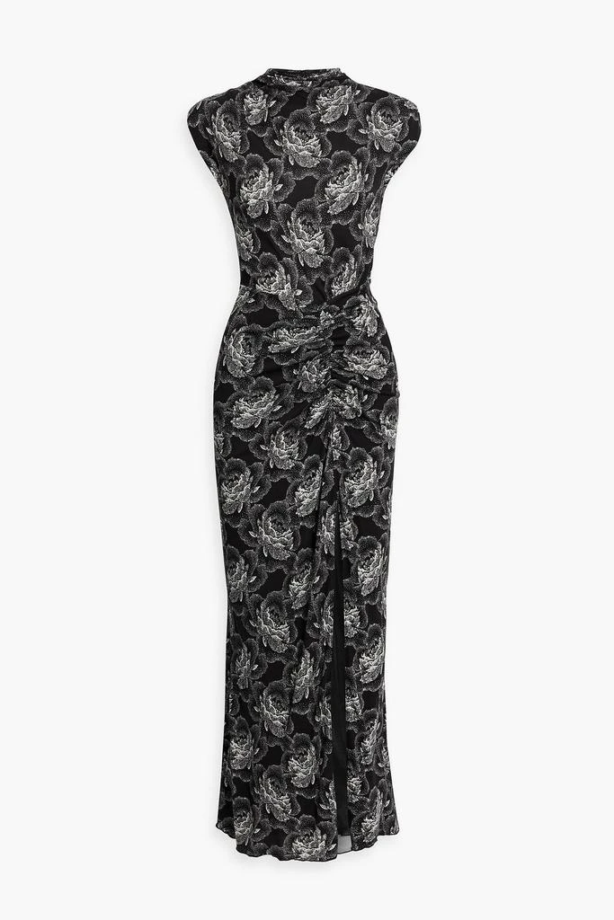 商品Diane von Furstenberg|Apollo ruched floral-print jersey maxi dress,价格¥1559,第1张图片