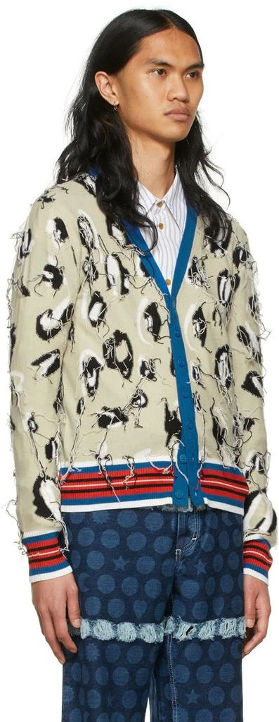 商品Charles Jeffrey Loverboy|Beige Guddle Animal Cardigan,价格¥1488,第2张图片详细描述