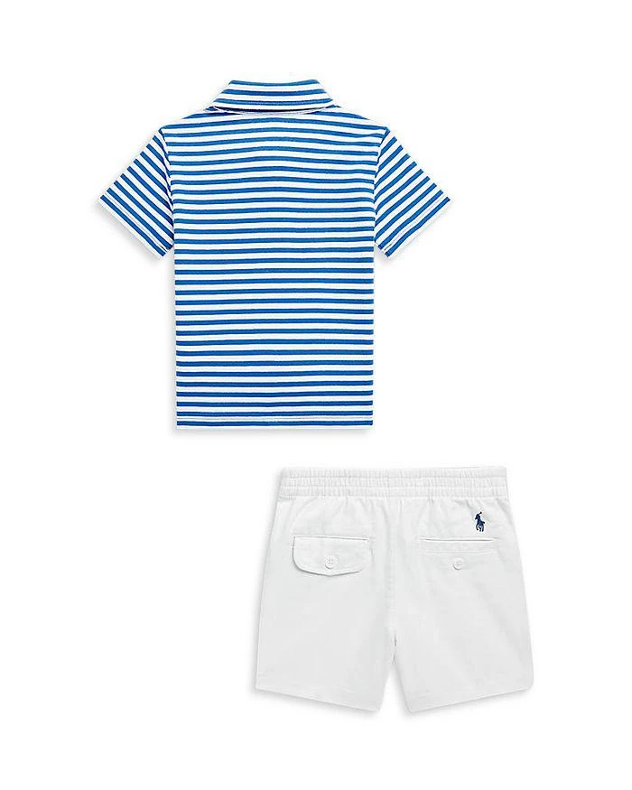 商品Ralph Lauren|Boys' Jersey Polo Shirt & Chino Shorts Set - Baby,价格¥317,第2张图片详细描述