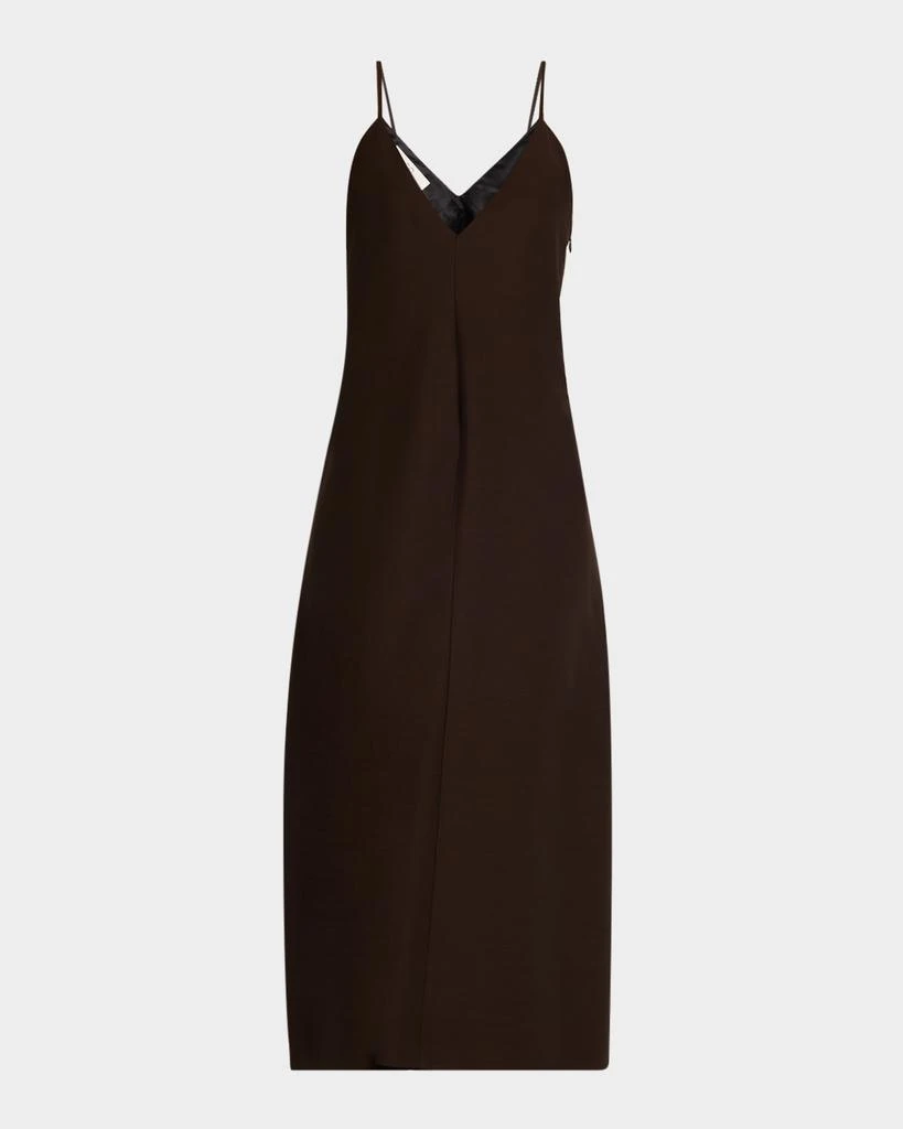 商品CO|Plunging Sleeveless Midi Slip Dress,价格¥6138,第1张图片