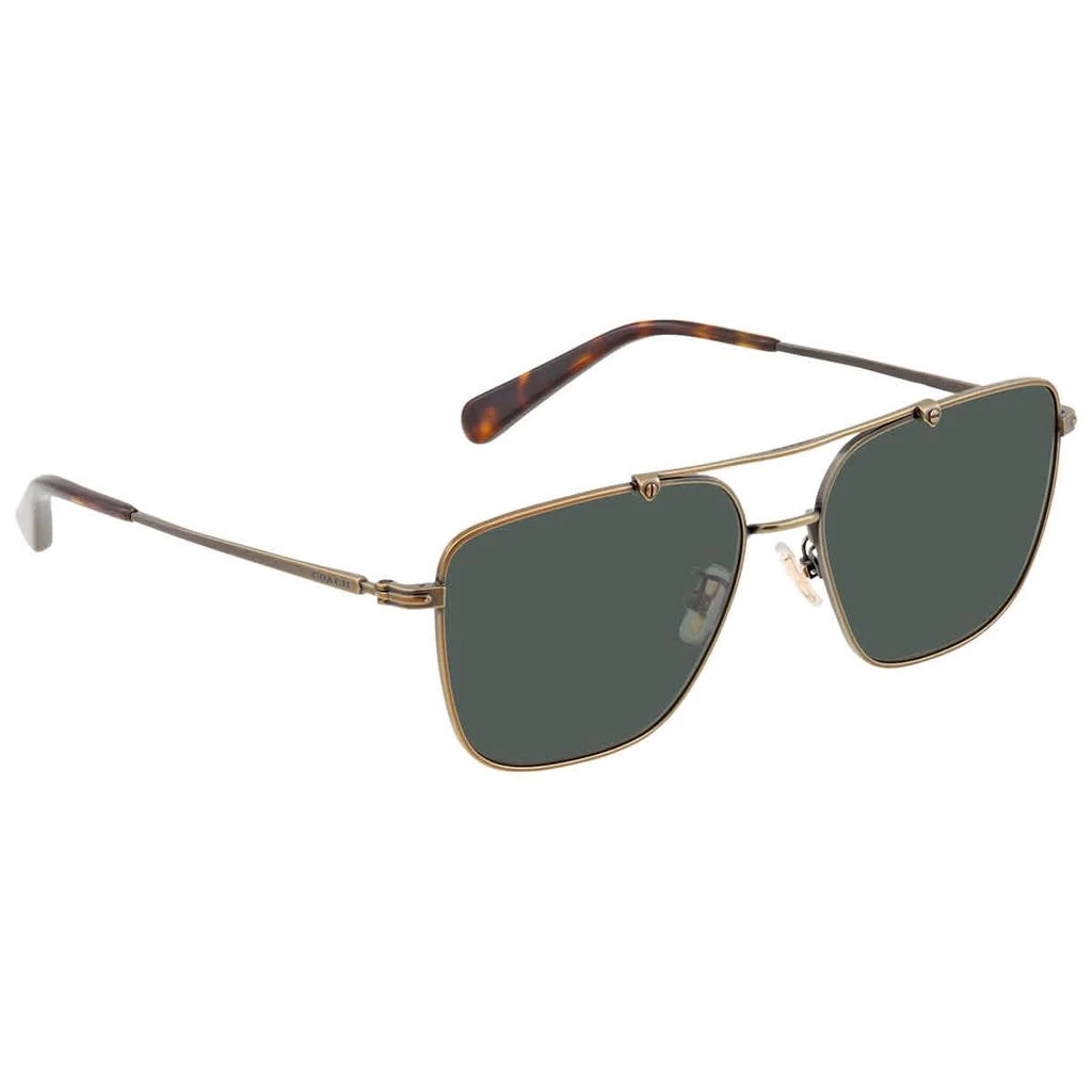 商品Coach|Coach Dark Green Navigator Mens Sunglasses HC7137 933371 57,价格¥337,第1张图片
