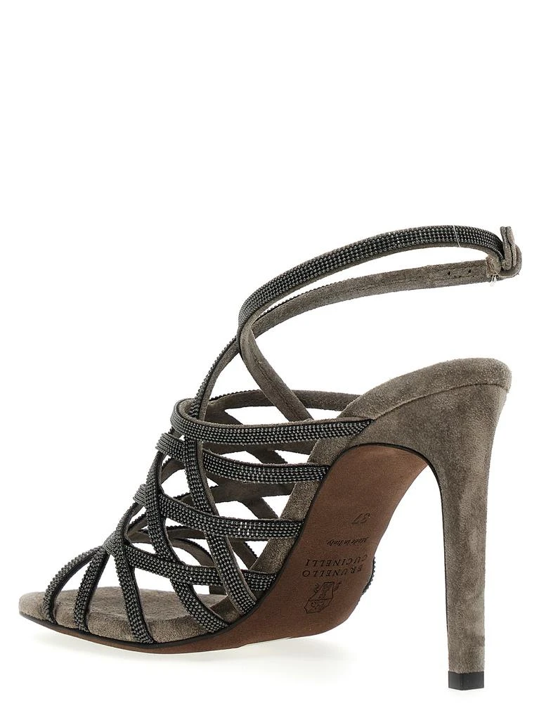 商品Brunello Cucinelli|Monile Sandals Gray,价格¥8153,第2张图片详细描述