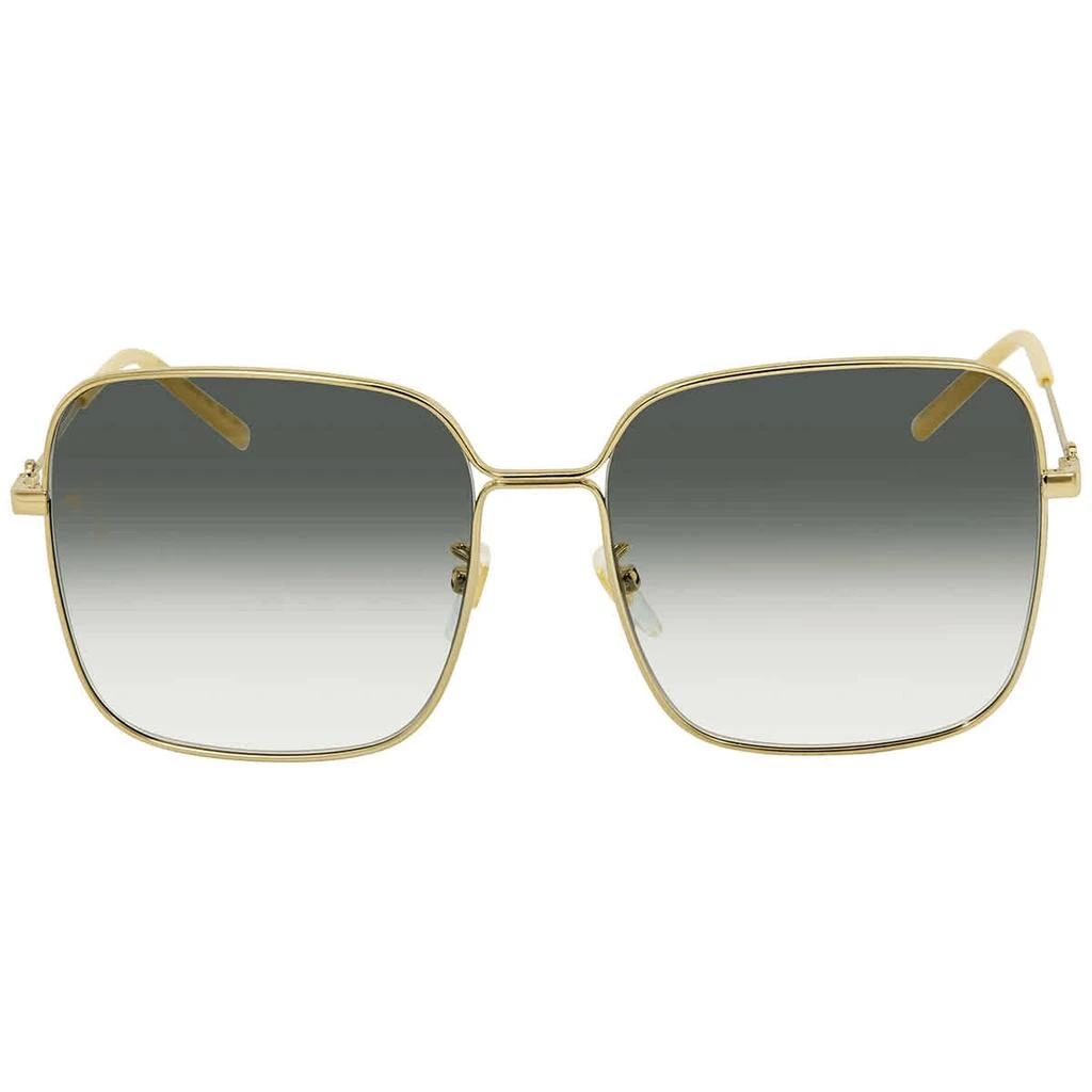 商品Gucci|Gucci Green Gradient Square Ladies Sunglasses GG0443S 004 60,价格¥1188,第2张图片详细描述