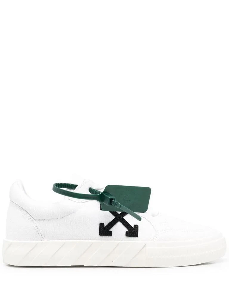 商品Off-White|OFF-WHITE Low Vulcanized canvas sneakers,价格¥1866,第1张图片