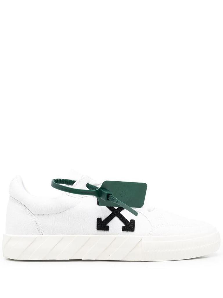 商品Off-White|OFF-WHITE Low Vulcanized canvas sneakers,价格¥1662,第1张图片
