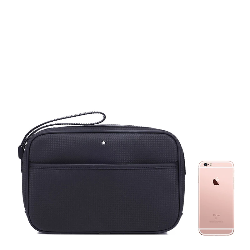 商品MontBlanc|Mont Blanc 万宝龙 男款黑色牛皮手拿包 111140,价格¥2974,第1张图片