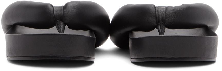 Black Oversize Flip Flop Sandals商品第2张图片规格展示