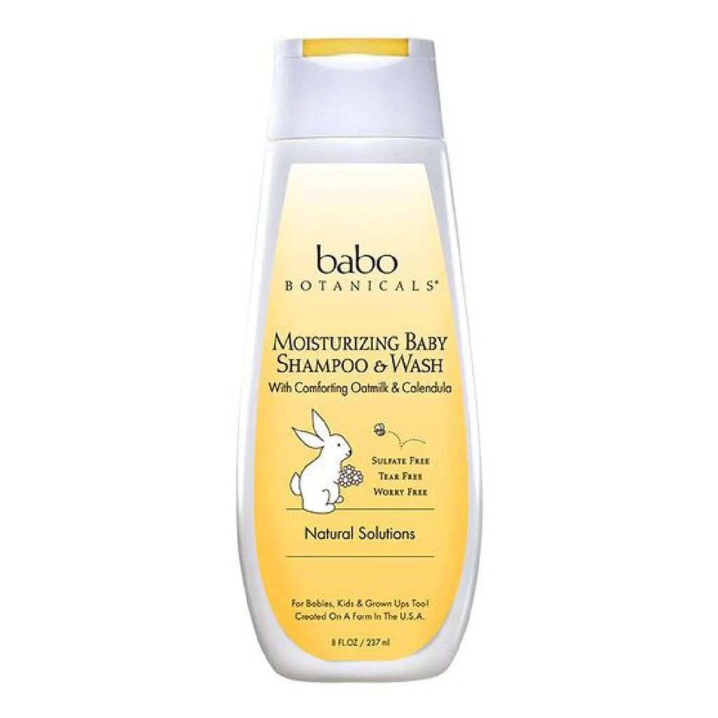 商品Babo Botanicals|Babo Botanicals Moisturizing Baby Shampoo & Wash - Oatmilk & Calendula,价格¥107,第1张图片