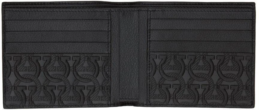 商品Salvatore Ferragamo|Black Gancini Wallet,价格¥2393,第3张图片详细描述