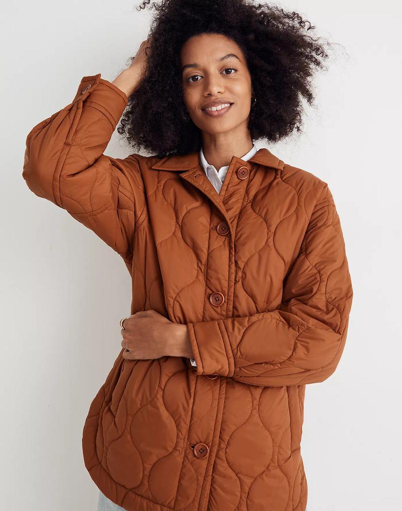 商品Madewell|Airpuff Shirt-Jacket,价格¥1046,第6张图片详细描述