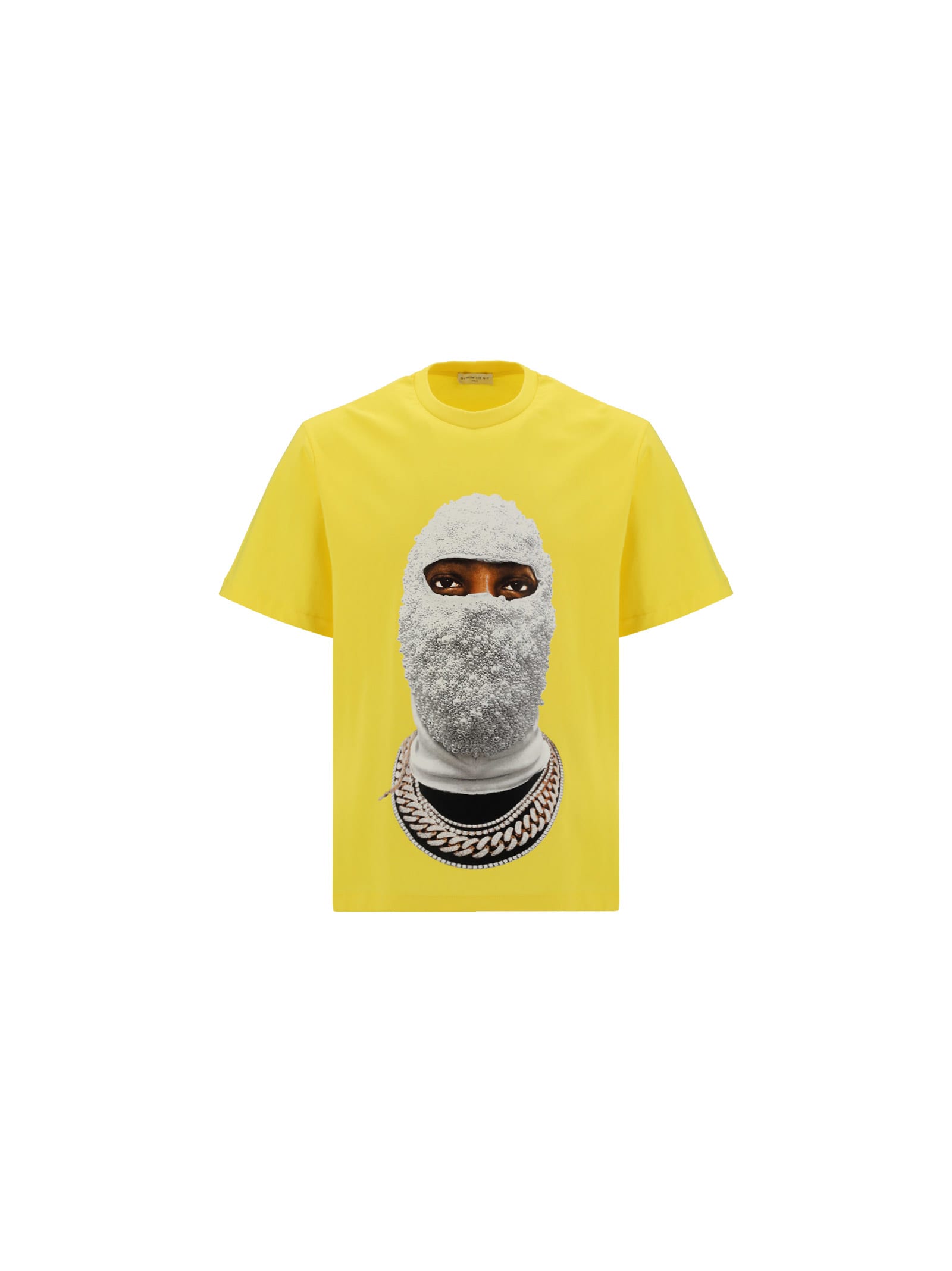 IH NOM UH NIT 男士黄色印花棉质短袖T恤 NUS22291-079商品第1张图片规格展示