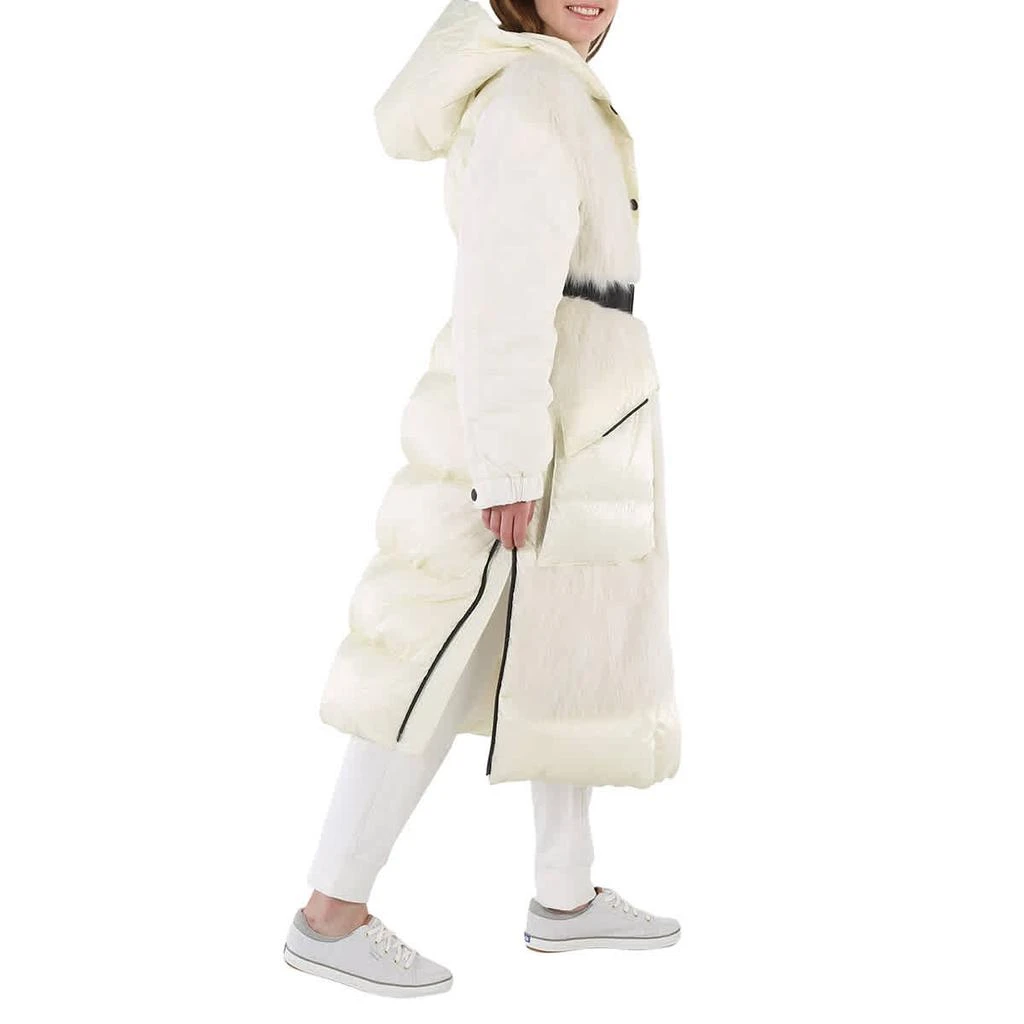 商品Moncler|Moncler Ladies White Sarina Long Fur Coat, Brand Size 1 (Small),价格¥22961,第2张图片详细描述