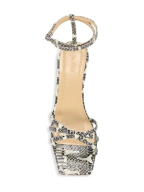 商品by FAR|Kaia Snakeskin-Embossed Leather Sandals,价格¥1611,第5张图片详细描述