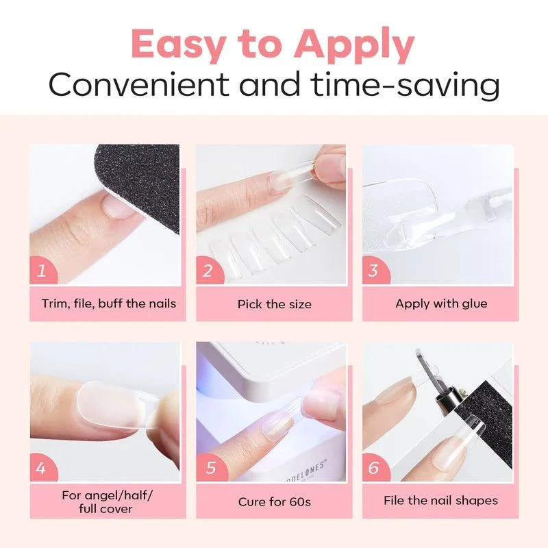 Oval&Almond&Square Soft Nail Tips 商品