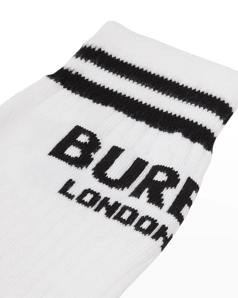 商品Burberry|Kid's Logo-Print 2-Pack Sock Set, Size S-L,价格¥412,第4张图片详细描述