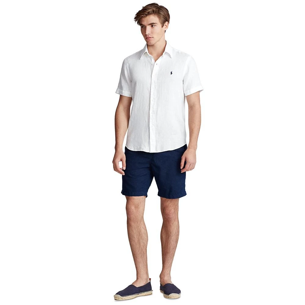 商品Ralph Lauren|Men's Short-Sleeve Linen Button-Up,价格¥589-¥920,第4张图片详细描述