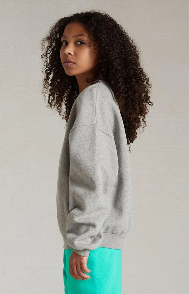 商品Essentials|Essentials Dark Heather Oatmeal Crew Neck Sweatshirt,价格¥251,第2张图片详细描述