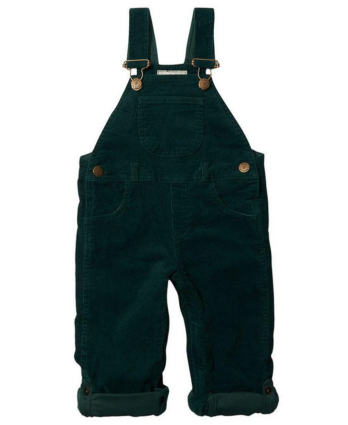 商品Dotty Dungarees|Unisex Moss Green Corduroy Overalls - Baby, Little Kid, Big Kid,价格¥408,第1张图片