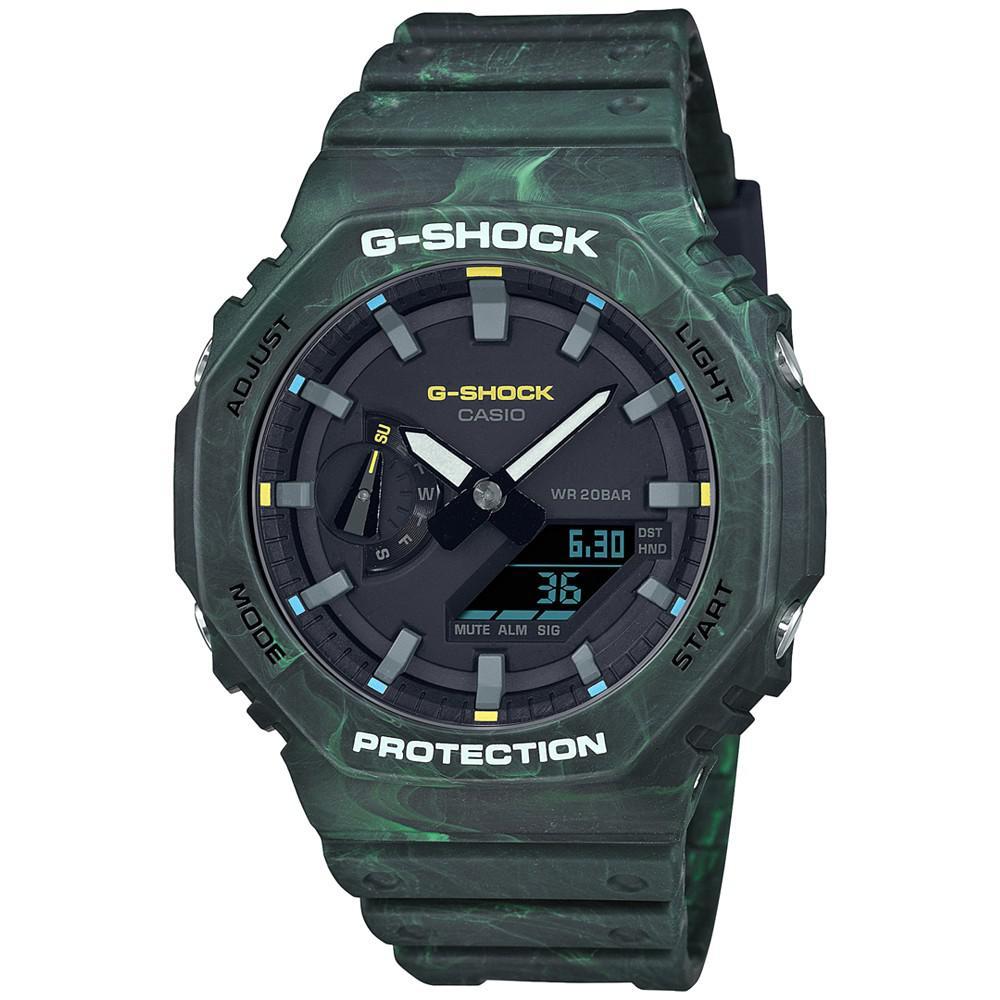 商品G-Shock|Men's Analog Digital Green Resin Strap Watch 45mm,价格¥893,第1张图片